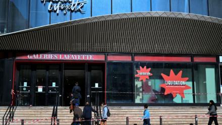 Les Galeries Lafayette fermées à Marseille, le 22 octobre 2025