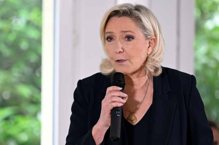 Marine Le Pen, le 31 janvier 2026 à Creutzwald, en Moselle