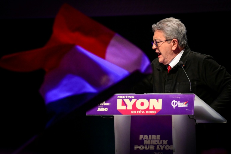 Jean-Luc Mélenchon à Lyon le 26 février 2026
