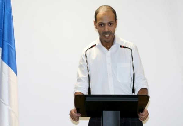 Le fondateur de l'Union des démocrates musulmans français (UDMF) Nagib Azergui à Clichy-la-Garenne (Hauts-de-Seine) le 1er décembre 2019  