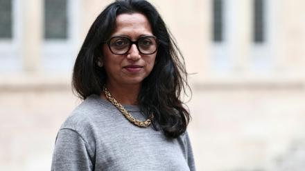 La romancière mauricienne Nathacha Appanah, à Paris le 3 novembre 2025