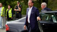 Le prince héritier Haakon photographié à Drammen, au sud-ouest d'Oslo, en Norvège, le 19 juillet 2026.