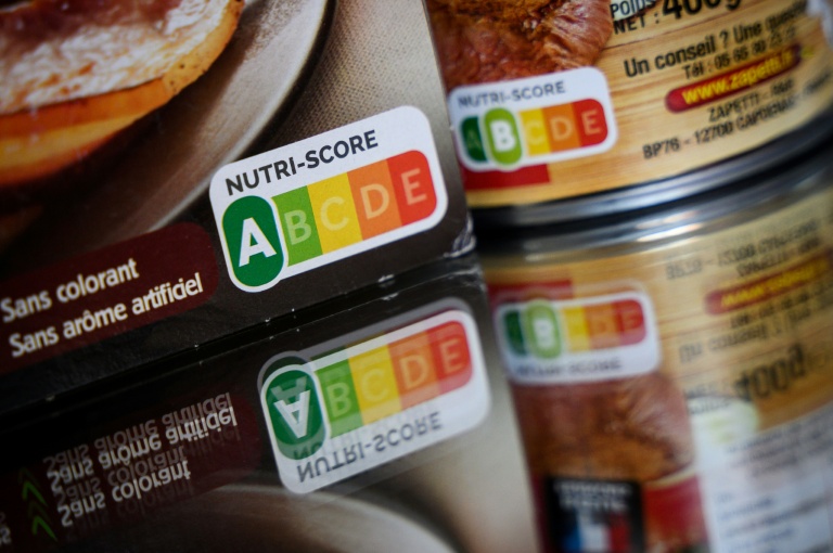 Un Nutri-Score sur des produits vendus dans un supermarché à Nantes, le 28 février 2023