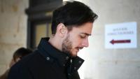 Le chanteur marocain Saad Lamjarred à son arrivée devant la Cour d'assises de Paris, le 21 février 2023
