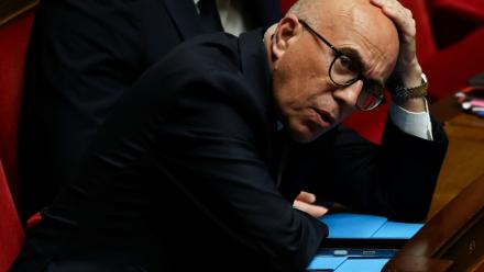 Le président des députés UDR Eric Ciotti le 31 mars 2026 à l'Assemblée nationale à Paris