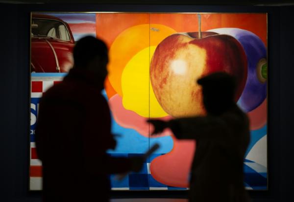 "Nature morte n°29" du peintre américain Tom Wesselmann, à l'exposition "Cézanne et nous", avant son inauguration au Grand Palais à Paris, le 21 septembre 2026