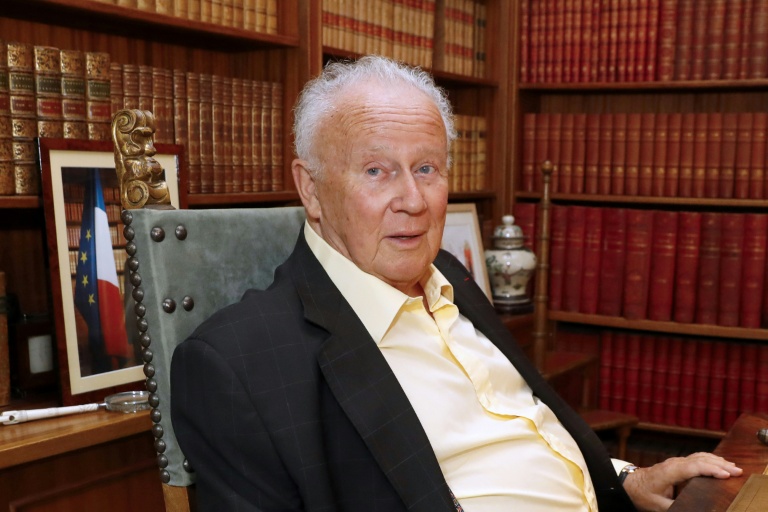 Philippe Bouvard le 31 août 2016, chez lui à Paris