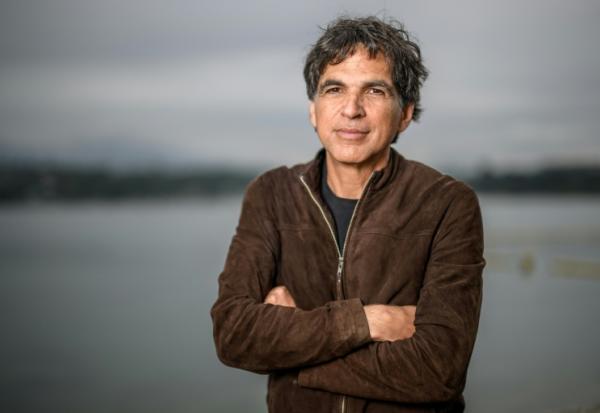 Le dessinateur suisse Patrick Chappatte lors de la présentation de l'exposition "Dessins pour la liberté" à Genève, le 4 mai 2026