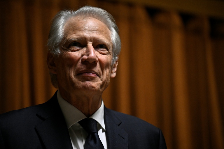 L'ancien Premier ministre Dominique de Villepin à Paris, le 27 mars 2026