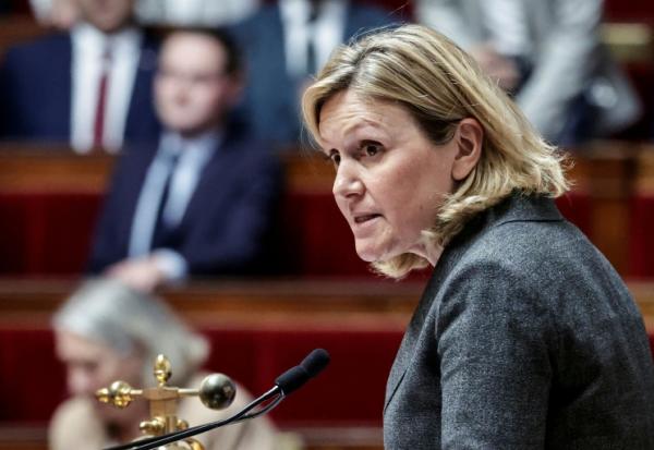 La présidente de l'Assemblée nationale Yaël Braun-Pivet, à Paris le 28 avril 2026