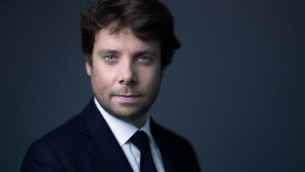Le journaliste Benjamin Duhamel, le 9 avril 2025 à Paris