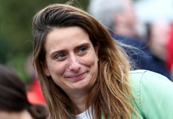 La cheffe des Ecologistes Marine Tondelier à Lens dans le Pas-de-Calais le 13 octobre 2026