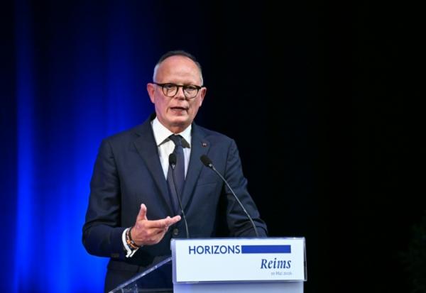 Edouard Philippe en meeting à Reims le 10 mai 2026