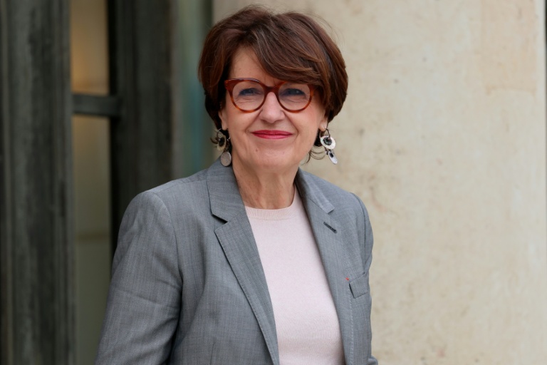 La ministre de l'Agriculture Annie Genevard à l'Elysée à Paris, le 15 avril 2026