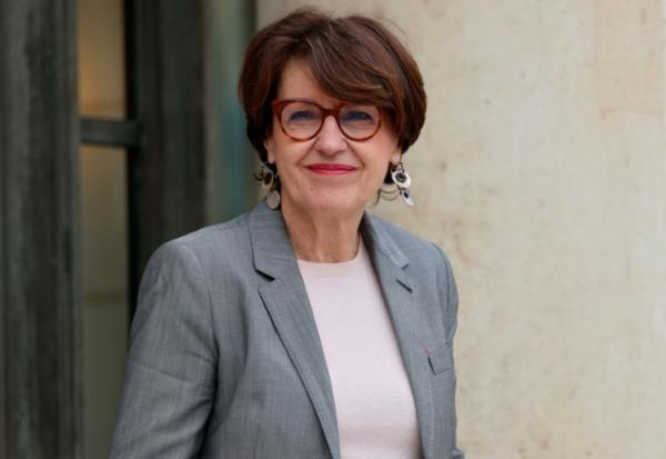 La ministre de l'Agriculture Annie Genevard à l'Elysée à Paris, le 15 avril 2026