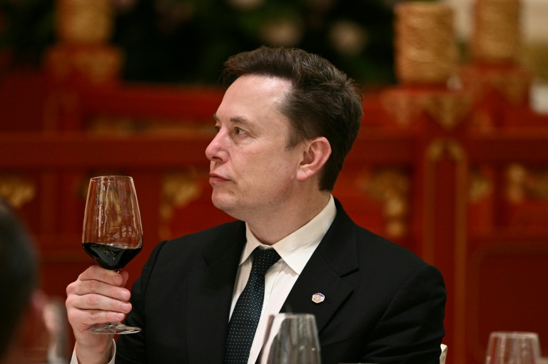 Elon Musk, PDG de Tesla et SpaceX, participe à un banquet d'Etat au Palais de l'Assemblée du Peuple à Pékin, le 14 mai 2026