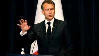 Le président de la République Emmanuel Macron à Tirana, en Albanie, le 17 mai 2025