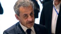 Nicolas Sarkozy au dernier jour du procès des soupçons de financement libyen de sa campagne présidentielle de 2007, à Paris le 8 avril 2025