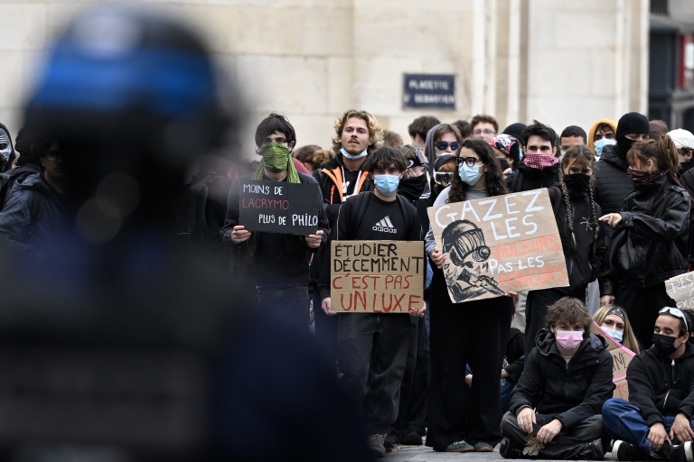 Manifestation de lycéens à Nancy, le 8 octobre 2026