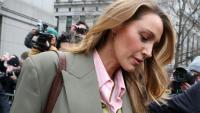 L'actrice américaine Blake Lively quitte le tribunal après une audience à New York le 11 février 2026.