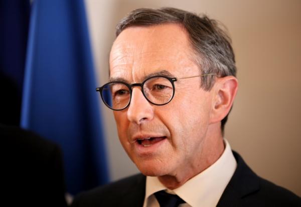 Le ministre de l'Intérieur et nouveau président des Républicains, Bruno Retailleau, le 18 mai 2025 à Paris
