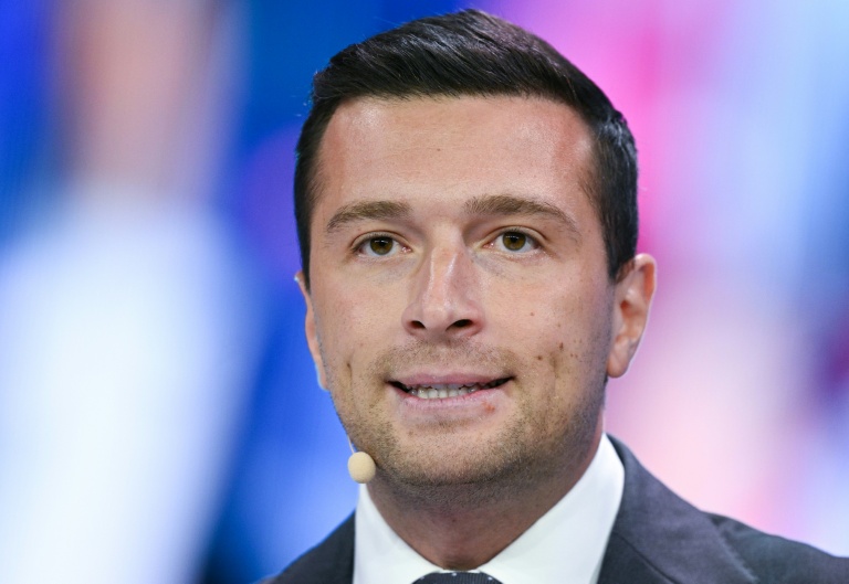 Le président du RN Jordan Bardella à Birmingham au Royaume-Uni le 4 septembre 2026