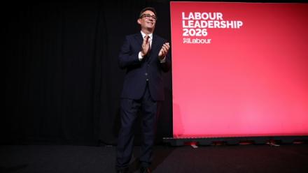 Andy Burnham, confirmé comme nouveau chef du Parti travailliste et prochain Premier ministre britannique, lors de la conférence extraordinaire du Labour à Londres, le 17 juillet 2026