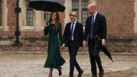 Le prince George, fils aîné du prince William et de la princesse Kate,  fait sa rentrée au prestigieux collège privé pour garçons d'Eton, près du château de Windsor, accompagné par ses parents, le 8 septembre 2026
