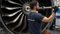 Dans un centre de maintenance des moteurs Leap de CFM, coentreprise de Safran et GE à Bruxelles, le 29 octobre 2024 