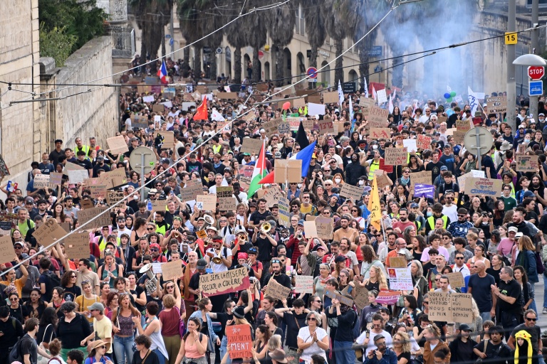 Manifestation contre la vie chère à Montpellier, le 17 octobre 2026