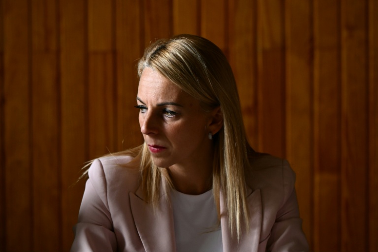 La députée RN Edwige Diaz au Porge en Gironde le 17 septembre 2026