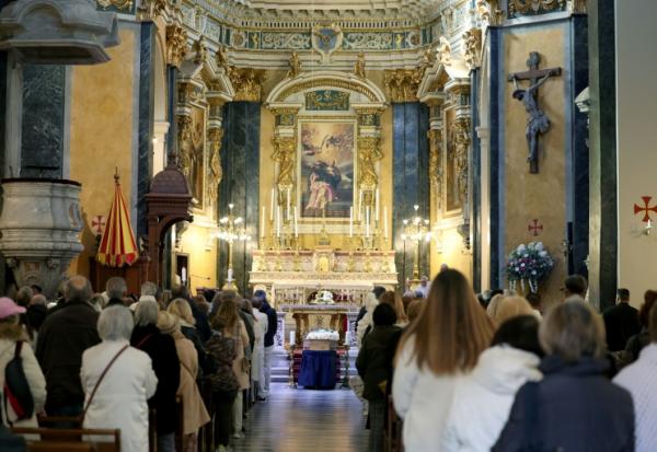 Funérailles d'Evelyne Leclercq célébrées à la cathédrale Sainte-Réparate à Nice le 13 janvier 2026