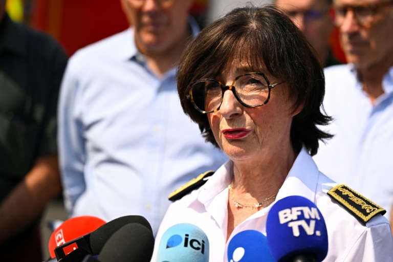 La préfète de Gironde et de Nouvelle-Aquitaine, Sophie Brocas, le 24 juillet 2026 à Lège-Cap-Ferret (Gironde)
