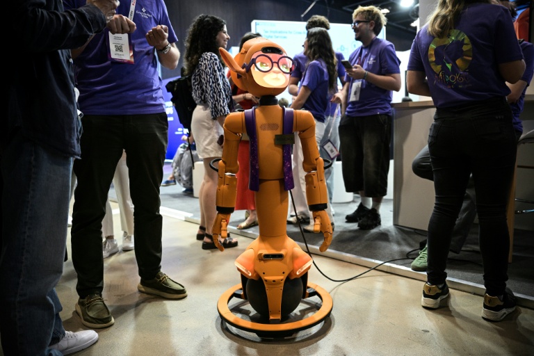Des robots en démonstrations au salon Vivatech de Paris, le 17 juin 2026
