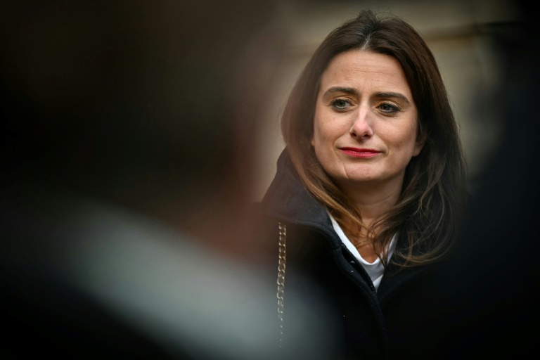 La secrétaire nationale des écologistes, Marine Tondelier, le 17 décembre 2024 à Paris