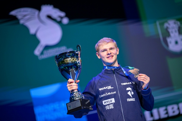 Le Français Félix Lebrun sacré champion d'Europe de tennis de table, le 18 octobre 2026 à Ljubljana