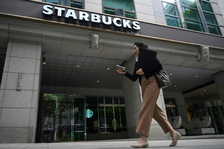 Un café Starbucks à Séoul, le 26 mai 2026 en Corée du Sud