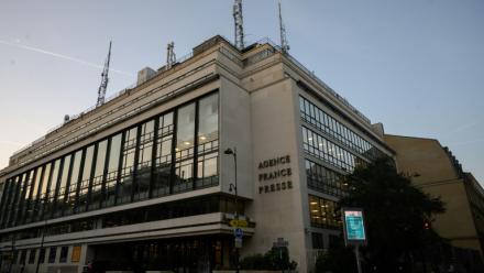 Le siège de l'Agence France-Presse (AFP) à Paris, le 10 septembre 2024