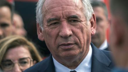 Le Premier ministre François Bayrou à Saint-Laurent-de-la-Cabrerisse le 6 août 2025