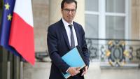 Le ministre du Travail, Jean-Pierre Farandou, quitte l'Elysée, à Paris, le 1er juillet 2026