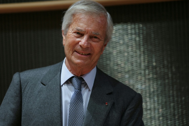 Le milliardaire conservateur Vincent Bolloré à l'Assemblée nationale à Paris, le 24 mars 2026