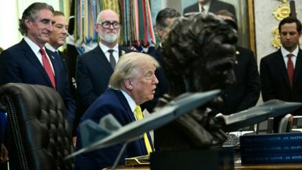 Le président américain Donald Trump dans le Bureau ovale, le 4 juin 2026
