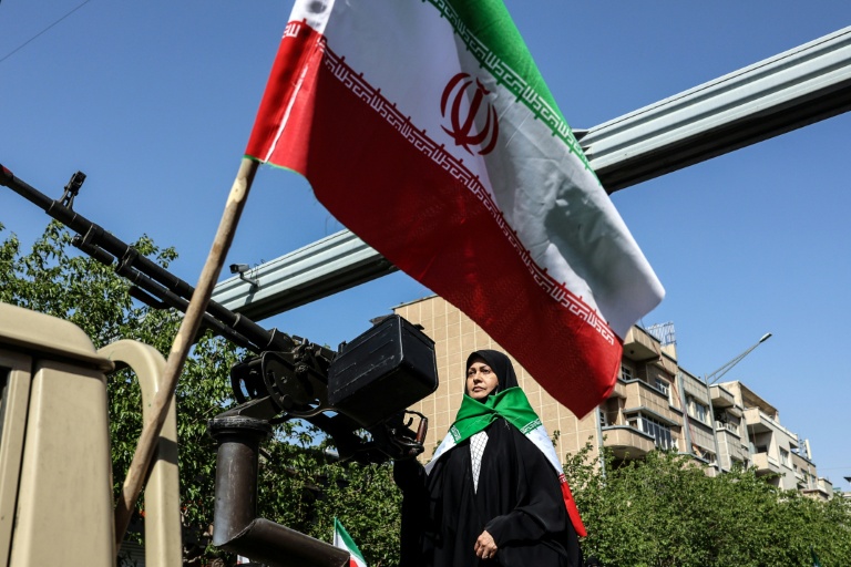 Rassemblement à Téhéran en l'honneur des femmes tuées pendant la guerre, le 17 avril 2026