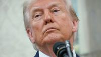 Le président américain Donald Trump dans le Bureau ovale de la Maison Blanche, le 28 mai 2025 à Washington