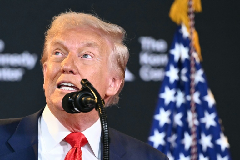 Le président américain Donald Trump au Centre Kennedy à Washington le 13 août 2025