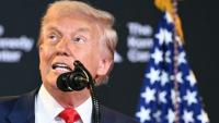 Le président américain Donald Trump au Centre Kennedy à Washington le 13 août 2025