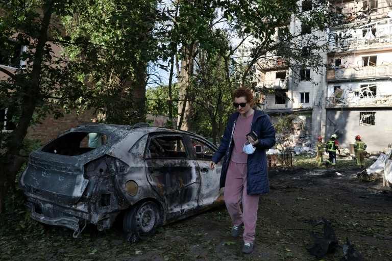 Après des frappes russes à Kiev, le 19 juillet 2026