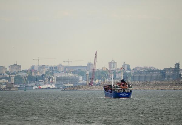 L'entrée du port de Constanta, en Roumanie, le 18 mai 2026