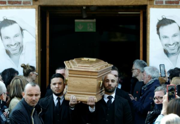 Ultime hommage à l'acteur Bruno Salomone à Joinville-le-Pont, dans le Val-de-Marne,le 23 mars 2026