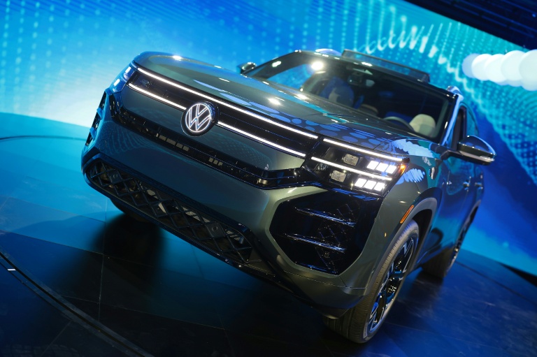 Le modèle Atlas de Volkswagen présenté à New-York le 31 mars 2026